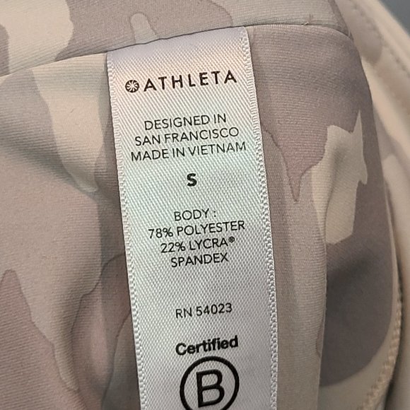 Athleta Leggings Elation Tight High Rise Camo Print Gray Womens Small - Picture 5 of 7